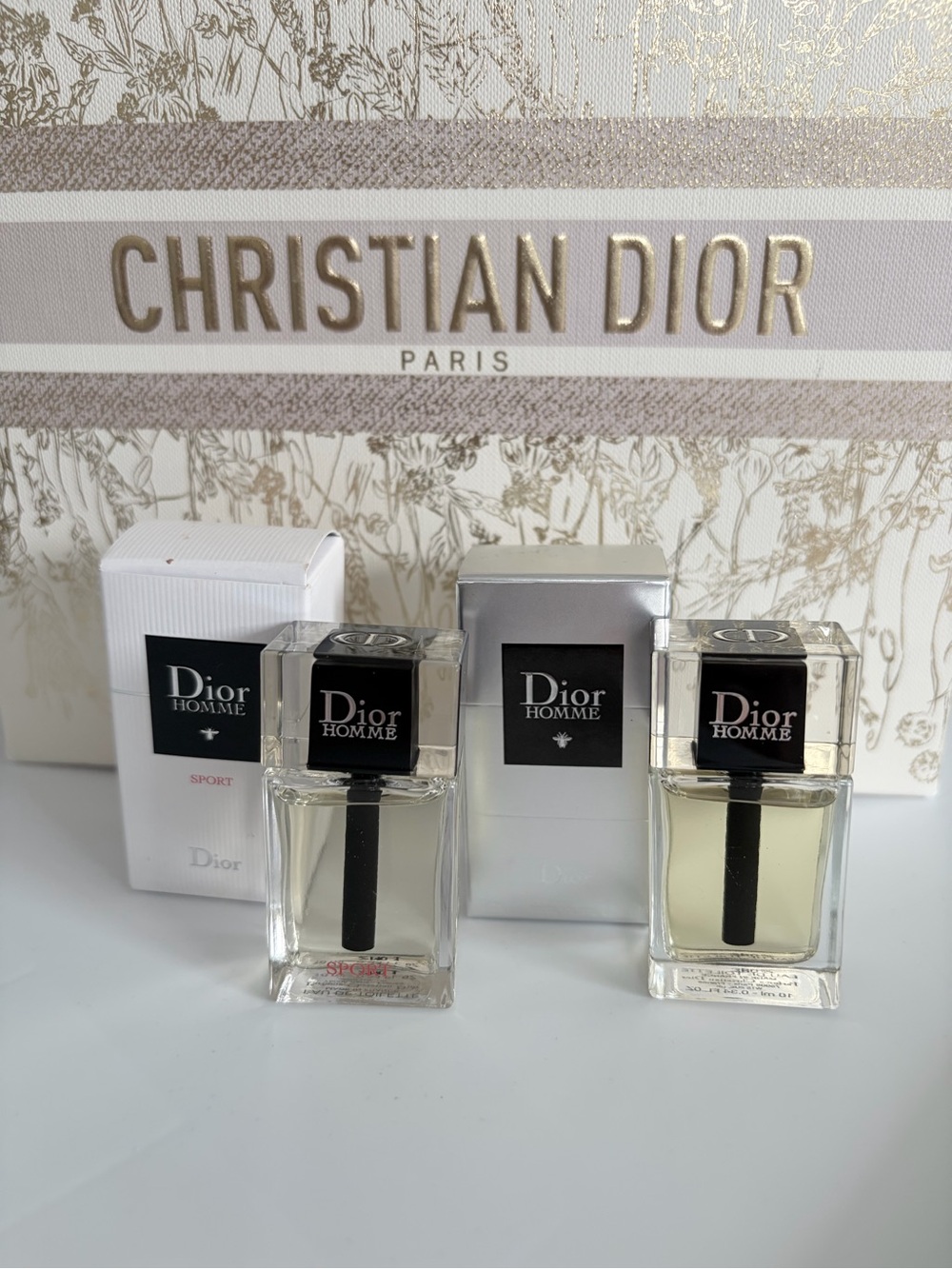 Dior Homme Sport and Dior Jomme travel size